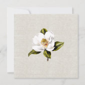 South Belle Magnolias Custom Wedding Invitation Kaart (Achterkant)