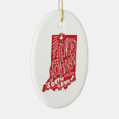 South Bend Indiana Holiday Tree Ornament (Rechts)