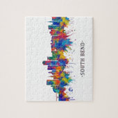 South Bend Indiana Skyline Legpuzzel (Verticaal)