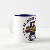 South Bend, Indiana Tweekleurige Koffiemok (Voorkant links)