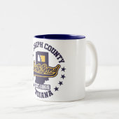 South Bend, Indiana Tweekleurige Koffiemok (Voorkant rechts)