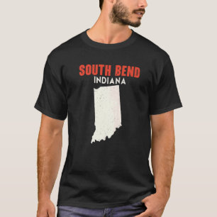 South Bend Indiana USA State America Travel Indian T-shirt