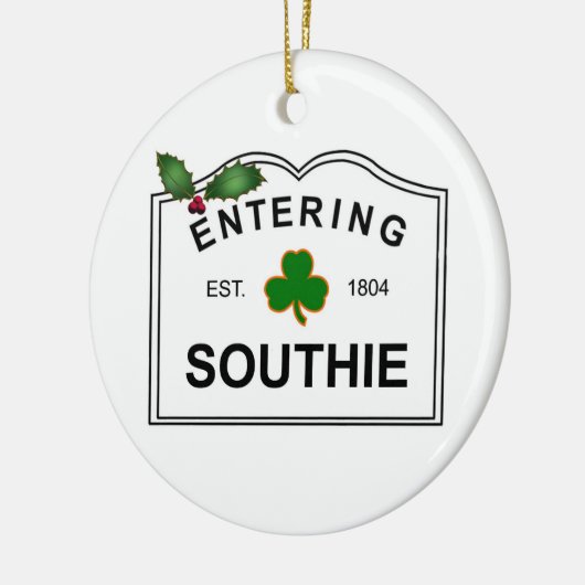 South Boston MA Keramisch Ornament (Links)