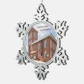 South Boston, VA Tin Sneeuwvlok Ornament (Rechts)