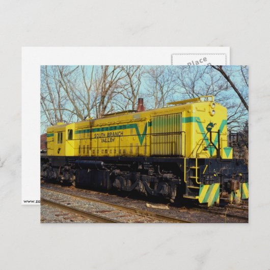 South Branch Valley Railroad Alco MRS-1 No. 28 Rom Briefkaart (Voorkant / Achterkant)