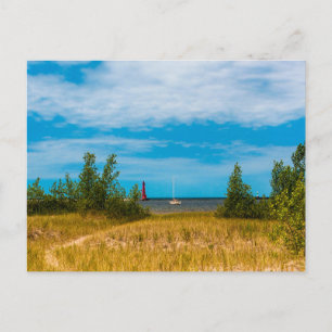 South Breakwater Light, Muskegon, Michigan Briefkaart