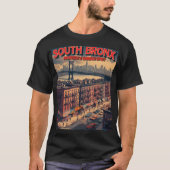 South Bronx Tourism Poster - Retro Parodie Reizen T-shirt (Voorkant)