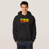 South Butte Black en Red Mountain Hoodie (Voorkant volledig)