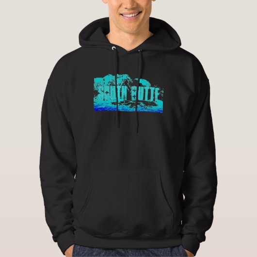 South Butte Blue op Blue Mountain Hoodie (Voorkant)