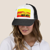 South Butte Mountain Blaze Trucker Hat Pet (In situ)