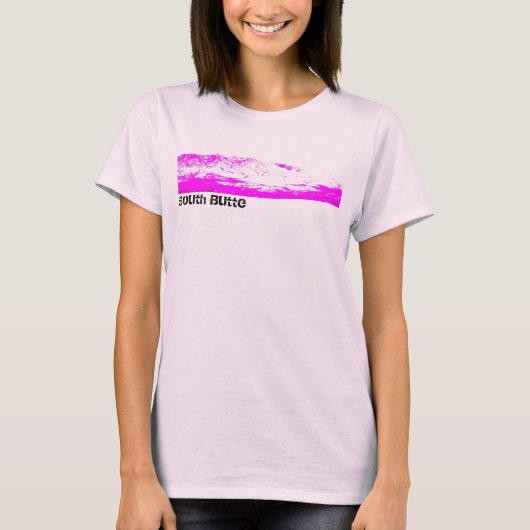 South Butte Pink en PInk Mountain Women's T T-shirt (Voorkant)