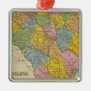 South Carolina 9 Metalen Ornament
