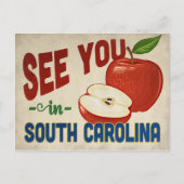 South Carolina Apple - Vintage Travel Briefkaart (Voorkant)