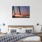 South Carolina, Arthur Ravenel Jr. Bridge Canvas Afdruk (Insitu (Slaapkamer))