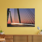 South Carolina, Arthur Ravenel Jr. Bridge Canvas Afdruk (Insitu (Woonkamer))