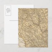 South Carolina Atlas Map Briefkaart (Voorkant / Achterkant)