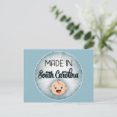 South Carolina Baby Funny Blue New Boy Briefkaart (Staand voorkant)