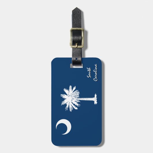 South Carolina Bagagelabels, patriot Carolina Flag Bagagelabel (Voorkant verticaal)