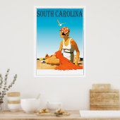  South Carolina Beach Scene Poster (Keuken)