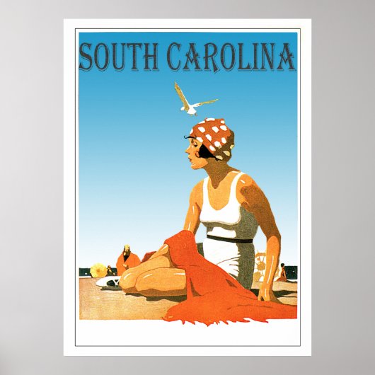  South Carolina Beach Scene Poster (Voorkant)
