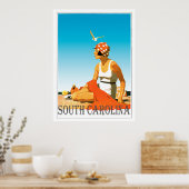  South Carolina Beach Scene Poster (Keuken)