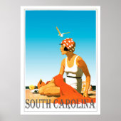 South Carolina Beach Scene Poster (Voorkant)