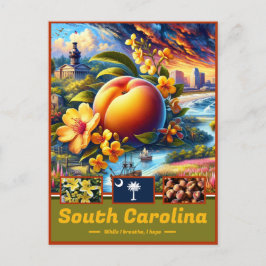 South Carolina betoverende vergezichten Schilderac Briefkaart
