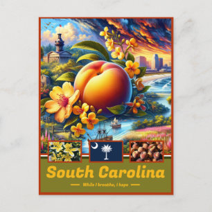 South Carolina betoverende vergezichten Schilderac Briefkaart