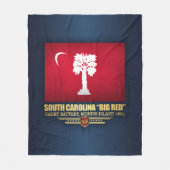South Carolina "Big Red" Fleece Deken (Voorkant)
