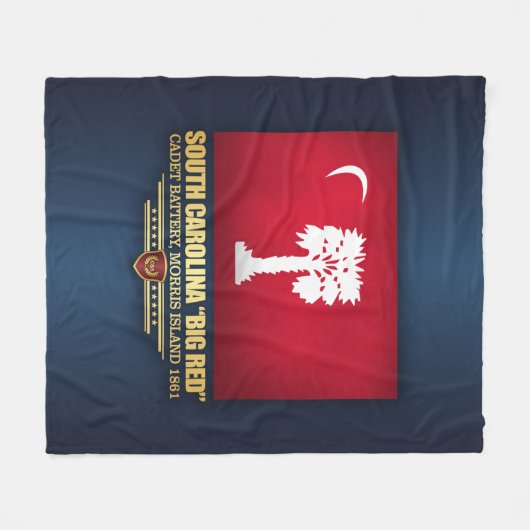 South Carolina "Big Red" Fleece Deken (Voorkant (Horizontaal))