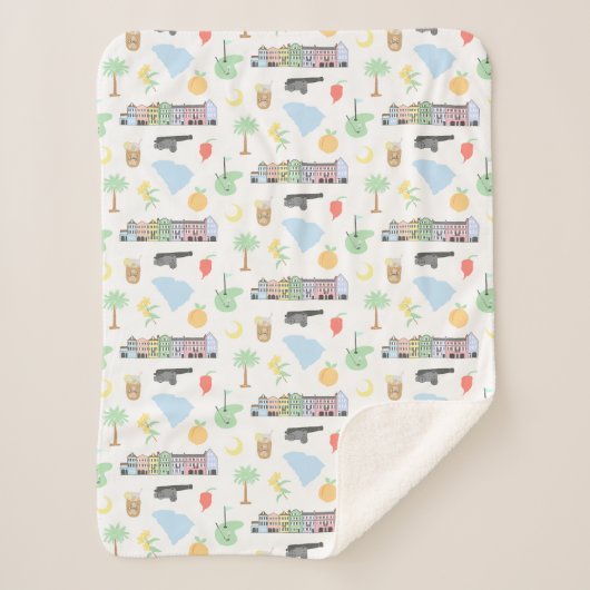 South Carolina Blanket Sherpa Deken (Voorkant)