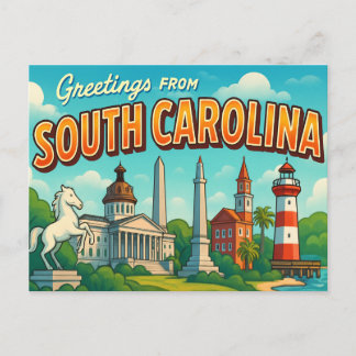 SOUTH CAROLINA BRIEFKAART