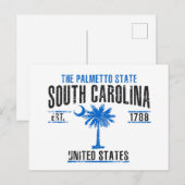South Carolina Briefkaart (Voorkant / Achterkant)