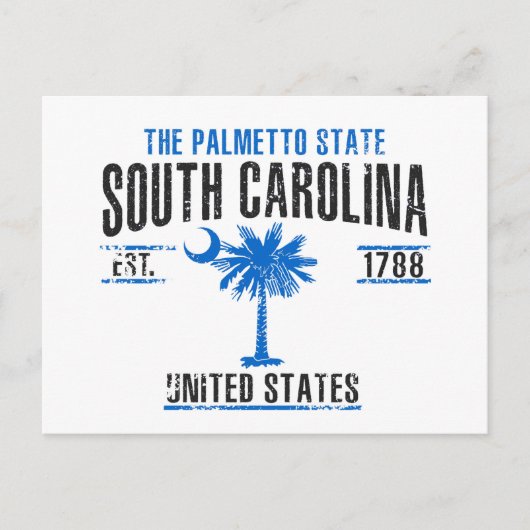 South Carolina Briefkaart (Voorkant)
