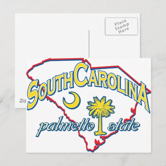 South Carolina Briefkaart (Voorkant / Achterkant)