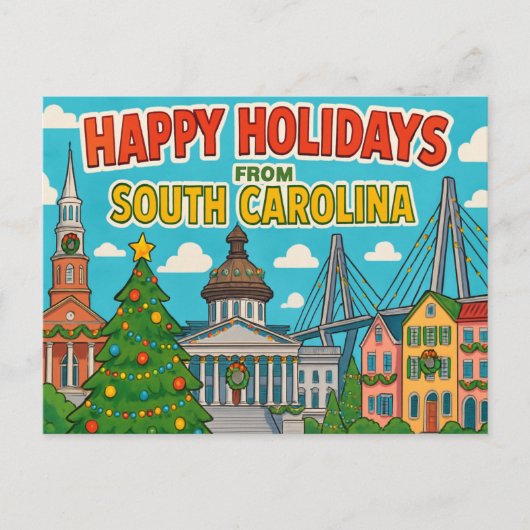 SOUTH CAROLINA BRIEFKAART (Voorkant)