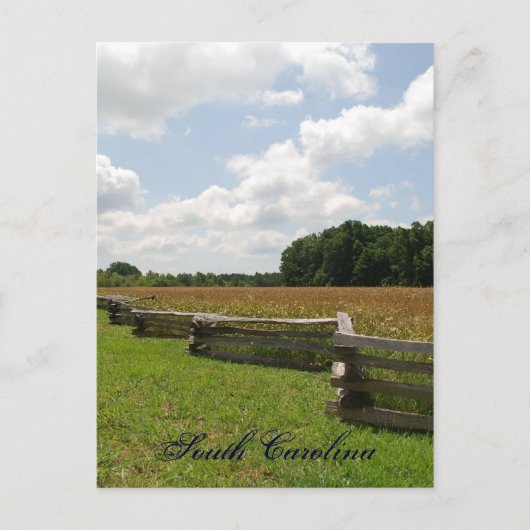 South Carolina Briefkaart (Voorkant)