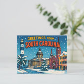 SOUTH CAROLINA BRIEFKAART (Staand voorkant)