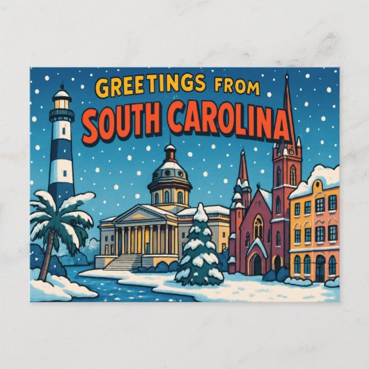 SOUTH CAROLINA BRIEFKAART (Voorkant)