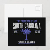 South Carolina Briefkaart (Voorkant / Achterkant)