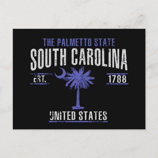 South Carolina Briefkaart (Voorkant)