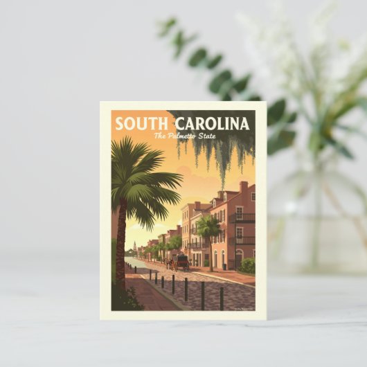 South Carolina Briefkaart (Staand voorkant)
