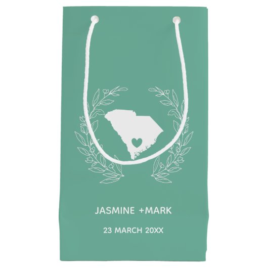 South Carolina bruiloft bevoordeelt douane  Klein Cadeauzakje (Voorkant)