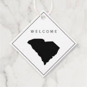 South Carolina bruiloft welkomsttas cadeau Label (Voorkant)