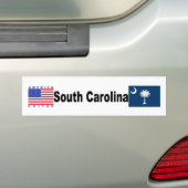 South Carolina Bumpersticker (Op auto)