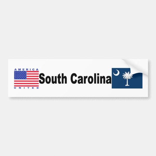 South Carolina Bumpersticker (Voorkant)
