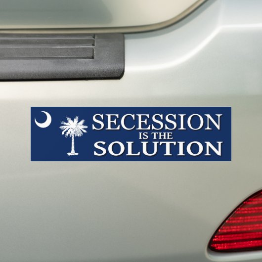 South Carolina Bumpersticker van de afscheiding (Op auto)