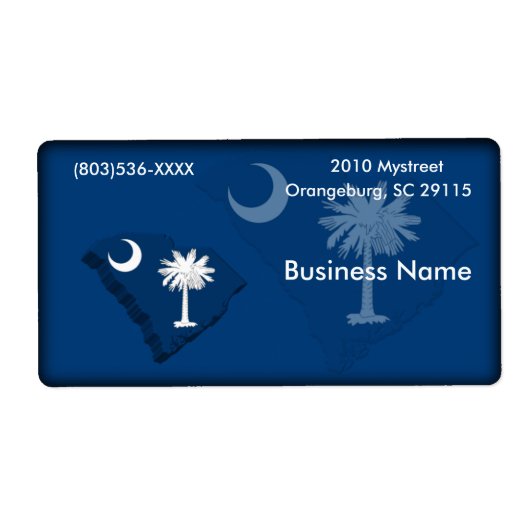 South Carolina Business Label (Voorkant)