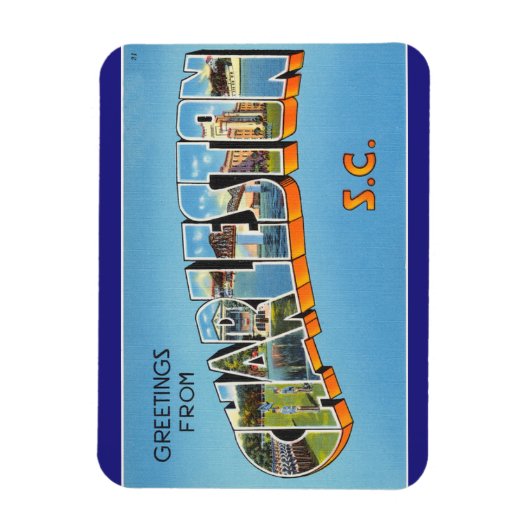 South Carolina, Charleston strandmagneet Magneet (Verticaal)