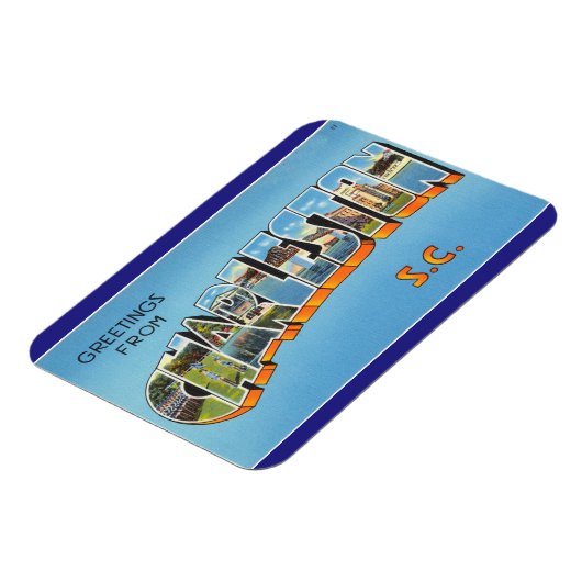 South Carolina, Charleston strandmagneet Magneet (Linkerzijde)